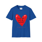 I love you with all my butt T-Shirt | Red Heart Illustration
