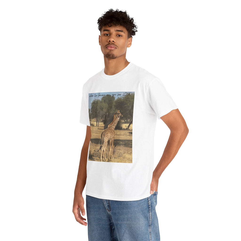 Giraffe Safari Photo Tee | African Wildlife Nature Shirt