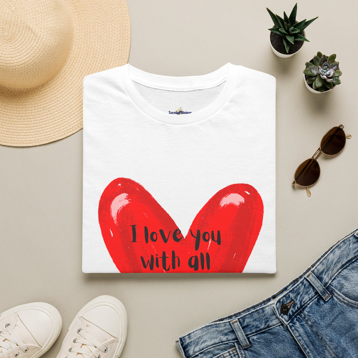 I love you with all my butt Heart T-Shirt