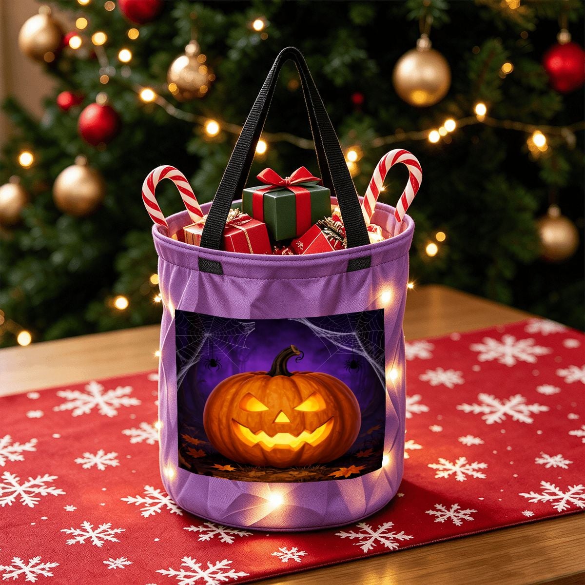 Light Up Halloween Basket